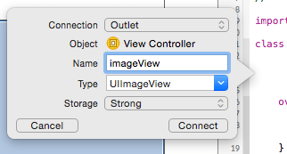 This UIImageView will show the image that was picked.