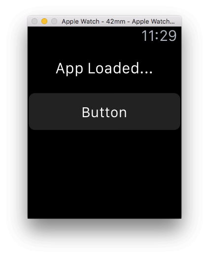 App Loaded Screen